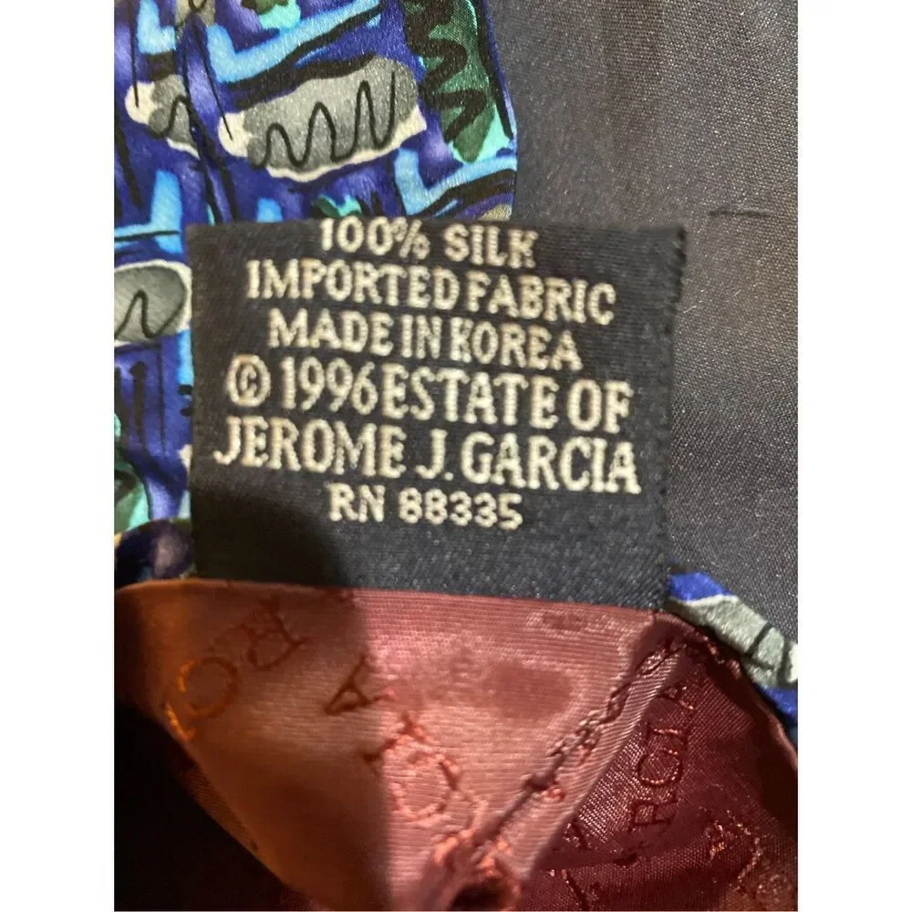 J. Garcia men’s plant person collection 100% silk tie 57
